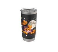 Pépites de poulet dans l'espace - Motif humoristique de nourriture cosmique Gobelet isotherme en acier inoxydable double paroi