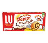 PEPITO Mini Roulés Chocolat - Délicieux biscuits moelleux au chocolat - 150g - Lot De 4