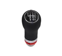 PEPKWELYCB Changement Vitesse Pommeau Levier Pour A6 C6 2004-2012 5/6 Vitesses En Cuir Pommeau De Levier Vitesse Voiture Soufflet Housse Protection Accessoires(R123456 gear knob)