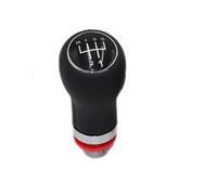 PEPKWELYCB Changement Vitesse Pommeau Levier Pour A6 C6 2004-2012 5/6 Vitesses En Cuir Pommeau De Levier Vitesse Voiture Soufflet Housse Protection Accessoires(R12345 gear knob)