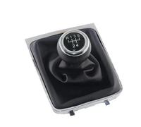 PEPKWELYCB Changer Pommeau Vitesse Pour VW Pour Passat B6 2005-2010 5 6 Vitesses Pommeau De Levier Vitesse Bâton Guêtre Collier Couverture Botte(Leather 6 Speed)
