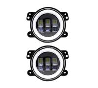 PEPKWELYCB Feux De Brouillard Pour Dodge Pour Journey Pour Magnum 3.5/4 Pouces Voiture LED Antibrouillard Projecteur Ange Yeux Lumière DRL Modifié Pièces Automobiles(2Pcs 4Inch-B)