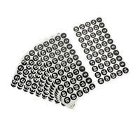 PEPLAYTAL 10 feuilles Autocollants Numérotés Auto-adhésifs Étiquettes Consécutives Noires et Blanches Lot pour Bureau et Inventaire Faciles à Utiliser et Classer