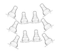PEPLAYTAL 10 Pièces Accessoires pour sucettes à boire tétines de bouteille de jeu à boire bouchon de boisson de bouteille de jus bouchon de boisson à grand trou Gel de Transparent