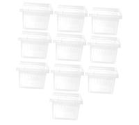 PEPLAYTAL 10 pièces Boîte Reptile Transparente avec Ventilation Multiple pour Habitat et de Petits Reptiles et Insectes Facile à Nettoyer et Résistante