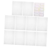 PEPLAYTAL 10 Pièces Couverture de Transparente Autocollante Étanche Protection Antidérapante pour Manuels Scolaires Grand Format