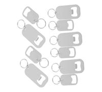 PEPLAYTAL 10 pièces Décapsuleur Porte-clés Métal Compact Ouvre-bouteille Pratique pour Bar Camping et Cuisine Porte-clés Suspendu Résistant et