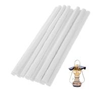 PEPLAYTAL 10 Pièces mèche en Fibre de Verre Remplacement des mèches tiki mèches en Fibre de Verre pour Lampes à Huile remplacements de mèche de Torche pièces de Rechange pour Torche Blanche