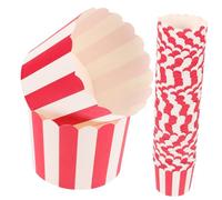 PEPLAYTAL 100 Pièces Lot de Caissettes Papier pour Muffins Grandes Résistantes à Haute Température Liners Cupcake Sains pour Pâtisserie et Desserts