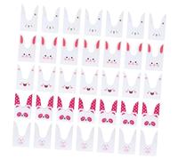 PEPLAYTAL 100 Pièces Sachet Long Rabbit pour Biscuits Parfait pour Anniversaires