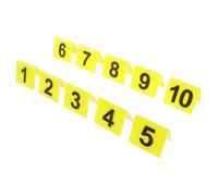 PEPLAYTAL 10pièces Marqueurs De Preuves De Crime Halloween Décorations Thématiques Pour Fêtes Et Événements Numéros De Table Et Accessoires De Jeu