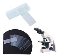 PEPLAYTAL 12 pièces Lames de Microscope Verre Optique Diapositives Vierges pour Éducation Scientifique Biologique Bords pour Observation Claire et Usage Laboratoire