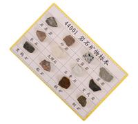 PEPLAYTAL 12 Pièces Minéraux et Roches pour Affichage Échantillons Géologiques Compactes Portables et Didactiques pour Cours et de Géologie