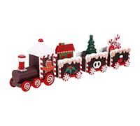 PEPLAYTAL 1pièce Décoration De Noël Bois Train Créatif Ornement De Fête pour Anniversaire Et Noël Décor DIY pour Table Et Vitrine Éléments Festifs Légers Et Charmants