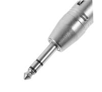 PEPLAYTAL 2 pièces Adaptateur Audio XLR Femelle vers Pouce TRS Stéréo Connecteur Robuste Alliage Zinc pour Console Mixage et Amplificateur Pack de Conversion Facile sans Outil