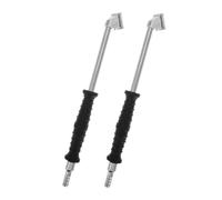 PEPLAYTAL 2 pièces Adaptateur Valve Pneu Flexible avec Manche à Manivelle Accessoire Gonflage Pneus Voiture Camion Tuyau Souple Ergonomique pour Pompe à Air
