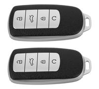 PEPLAYTAL 2 Pièces Coques Clé Voiture Anti-rayures Tpu Souple Compatible Pro Protection Complète Télécommande Résistantes à Usure Ajustement Précis et Signal Fiable