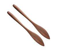 PEPLAYTAL 2 pièces Couteau à Beurre Naturel Spatule Ergonomique pour Tartinage Délicat Petit Grattoir Pratique pour Cuisine à