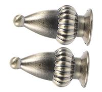PEPLAYTAL 2 pièces Embouts Métalliques Décoratifs pour Abat-jour Vis Filet Intérieur Adaptés Lampes de Table et Lampadaires Accessoires de Finition pour Lampe
