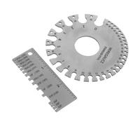 PEPLAYTAL 2 pièces Jauge Épaisseur Acier Inoxydable pour Soudage Mesure Précise Du Fil et Métal Outil Portable pour Inspection Soudure Maison et Auto