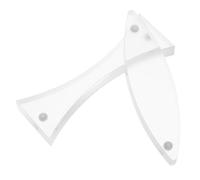 PEPLAYTAL 2 Pièces Optical Lens Kit Magnetic Convex And Concave Lenses For Physics Experiments With Acrylic Prism Precise Light Refraction And Reflection For Science Education