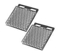 PEPLAYTAL 2 Pièces Panneau De Rétroréflexion Remplacement du Panneau Rétroréfléchissant pour Remplacement Réflecteur De Capteur Partie à Effet Réfléchissant Acrylique Noir