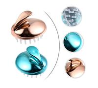 PEPLAYTAL 2 Pièces Peigne De Massage Shampoing Pour Cheveux Secs Shampooing Cuir Chevelu Shampouineuse Laveur De Tête Épurateur De Massage De La Tête Alliage Blue