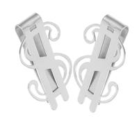 PEPLAYTAL 2 pièces Pince à Billets Acier Inoxydable Clip Pratique et Léger Rangement Sécurisé pour Liasse et Papiers Design Symbole Unique Lot de Clips Compacts pour Homme