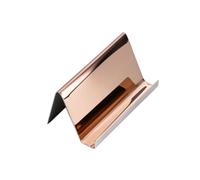 PEPLAYTAL 2 Pièces Porte Cartes de Visite Acier Inoxydable Doré Rose Étui Professionnel Élégant et Portable Lot de Organiseurs pour Cartes de Visite et Crédit Design Fin pour Usage Quotidien