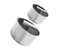 PEPLAYTAL 2 Pièces Presse Acier Inoxydable Moule Manuel pour Viande Poisson et Crevettes Outil Rapide pour Dîners Famille et Repas Festifs