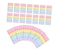 PEPLAYTAL 20 Feuilles Autocollants de Renforcement pour Mobiles Adhésifs pour Réparation et Décoration Perforé