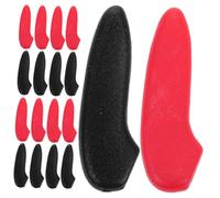 PEPLAYTAL 20 pièces Lot de Protège Pointes pour Couteaux Housses Légères Plastique Résistant Protection Chocs pour Lames de Cuisine Usage Domestique Rouge et Noir