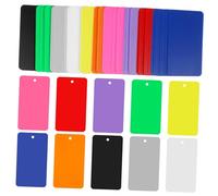 PEPLAYTAL 200 pièces Étiquettes Suspendues Vierges Colorées Accessoires de Boutique pour Décoration Fête Anniversaire Noël Étiquettes Prêtes à Utiliser avec Polyvalentes et Personnalisables