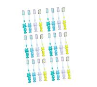 PEPLAYTAL 24 Pièces ensemble de brosse à dents rigide enfant en bas âge poils doux ours brossette brosse à dent enfant brosse à dents enfants Brosse à dents pour enfants pp