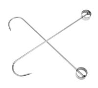 PEPLAYTAL 2pièces De Viande Acier Inoxydable Hameçons Pour Accrocher Saucisses Bacon Ribs Et Viandes Au Bbq Idéaux Pour Fumer Et Sécher
