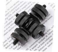 PEPLAYTAL 3 pièces Adaptateur Griffe Alliage Aluminium Vis Trépied Réglable pour Flash et Accessoires Caméra DSLR Noir
