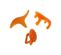 PEPLAYTAL 3 Pièces Plaques de Massage Résine de Outils pour Soulagement Musculaire Formes de Tortue Accessoires pour Corps Visage