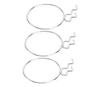 PEPLAYTAL 3 Pièces Support à Tasse Argenté Crochet Fixation Murale pour Présentoir de Tasses Capacité Renforcée et Installation Facile pour Rangement et Exposition