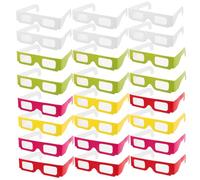 PEPLAYTAL 30 Pièces Lot de Lunettes Garçon Fille Effet Feux Dartifice pour Fête Anniversaire et Récompenses Scolaires