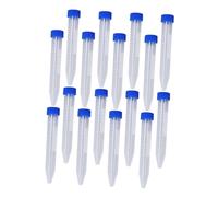 PEPLAYTAL 30 Pièces Lot de Tubes Coniques Centrifugeuses avec Bouchons à Vis pour Laboratoire Tubes Échantillons Gradués Résistants Au Froid pour Biologie Chimie et Usage Domestique