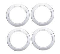 PEPLAYTAL 4 pièces Anneaux Anti-picage pour Nichoirs Perruches Protection Aluminium pour Entrée de Nid Oiseau Lot de Installation Facile et Surface Uniforme Accessoire Pratique pour Boîte