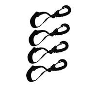 PEPLAYTAL 4 pièces Crochets pour Poussette Garçon Fille Crochet Rotatif Multifonction Support et Accessoires Attache Solide pour Poussettes Vélos Rollators et Fauteuils Noir