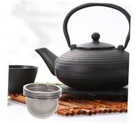 PEPLAYTAL 4 pièces Filtre à Théière Inox Réutilisable Infuseur à Thé Filtre à Tamis Fin pour Infusion sans Résidus Compatible Pot à Thé Facile à Nettoyer