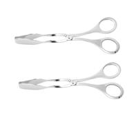 PEPLAYTAL 4 Pièces Pinces à Service Acier Inoxydable Ustensiles Pour Cuisine Et Buffet Grandes Fentes Pour Salade Et Barbecue Poignées Antidérapantes Lavables Au Lave-vaisselle