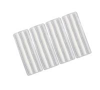 PEPLAYTAL 4 Pièces Serpillières de Rechange Auto Adhésives Microfibre avec Éponges Absorbantes et Poils Durs Rayés pour Nettoyage Sols Durs Humides et Secs Compatible et Carrelage