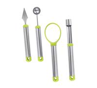 PEPLAYTAL 4 pièces Set de Outils Acier Inoxydable pour de Fruits Cuillères à Melon et Faciles à Nettoyer Accessoires de Cuisine pour Maison et Restaurant