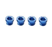 PEPLAYTAL 4 Pièces Vis de Frein Alliage Aluminium Lot pour Cadre Montage Post Cantilever Compatible VTT et de Route Finition Bleue Résistante Poussière et Facile à Installer
