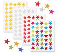 PEPLAYTAL 40 feuilles Stickers Récompense Garçon Fille Étoiles Décoratives Autocollantes Auto-adhésives pour École Maison Tableau de Récompense