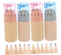 PEPLAYTAL 48 pièces Crayons de Couleur Aquarellables Portable Couleurs pour Garçon Fille et Usage Domestique Pencils de Dessin Multifonctions avec Mine Renforcée pour École et Activités