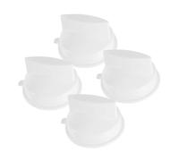 PEPLAYTAL 4pièces Bouton De Remplacement Pour Minuterie De - Contrôle Blanc Accessoires De Cuisinière Compatible Avec Appareils Électriques